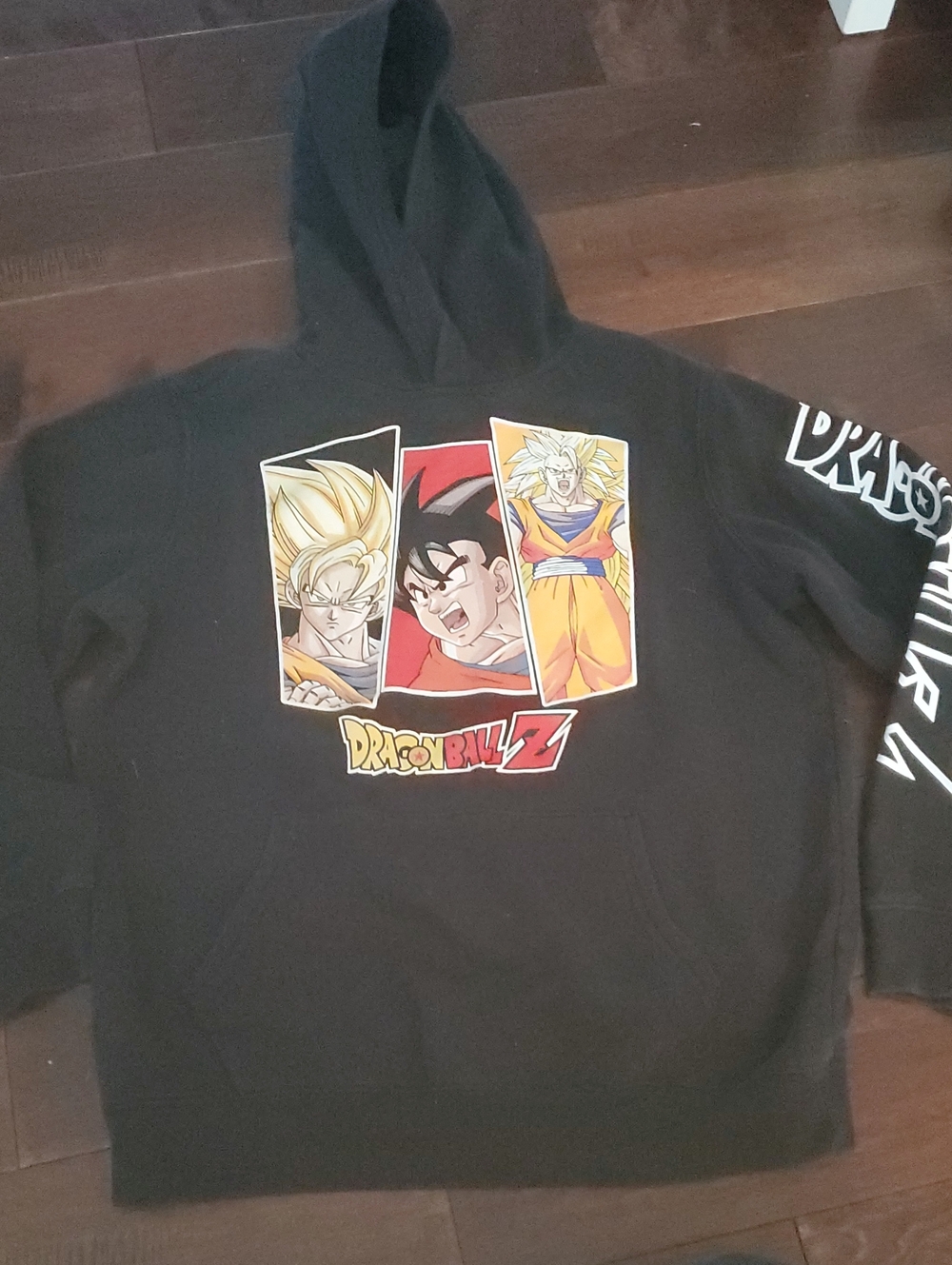 Dragon Ball Z Black Graphic Hoodie - Anime Kids Sweatshirt